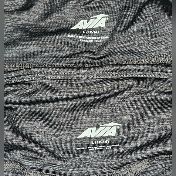 2pk Avia Women's High Waisted Side Pockets Ankle Leggings Size L - Picture 11 of 14